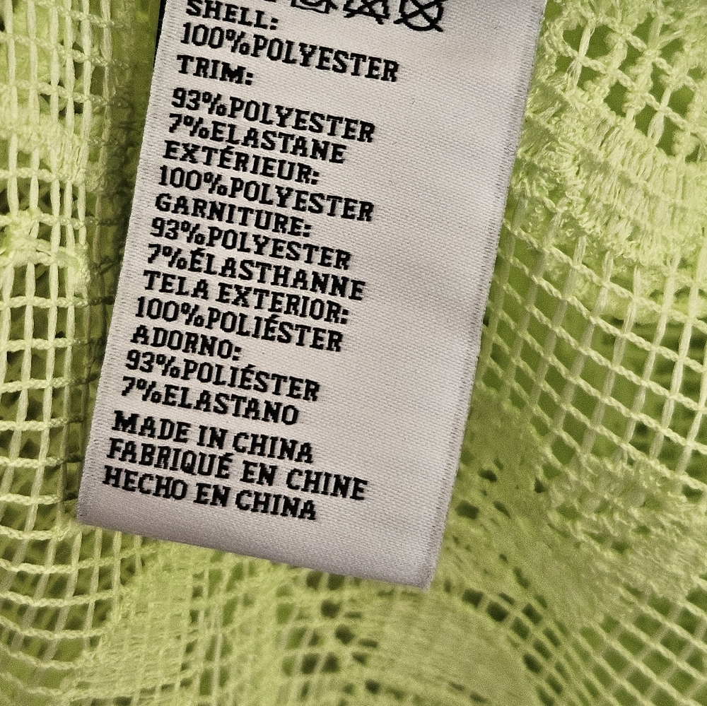 Maeve Lime Green Lace Duster Kimono - Picture 8 of 8